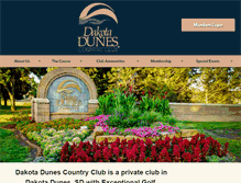 Tablet Screenshot of dakotadunescountryclub.com